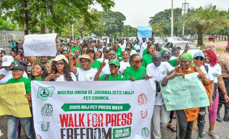 2025 Walk For Press Freedom: FCT Journalists Demand Accountability, Protection
