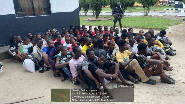 63 Brigade Troop Arrests 183 Suspected Internet Fraudsters, Cultists