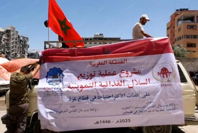 Morocco-Delivers-Aid-to-500-Gaza-Families-as-Israels-Starvation-Campaign-Intensifies