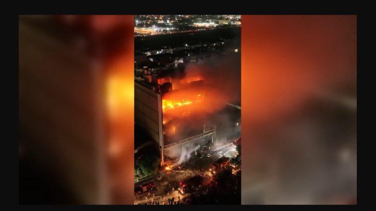 Iraq: Massive Fire Rips Multistory Commercial Building, Leaving Dozens Killed