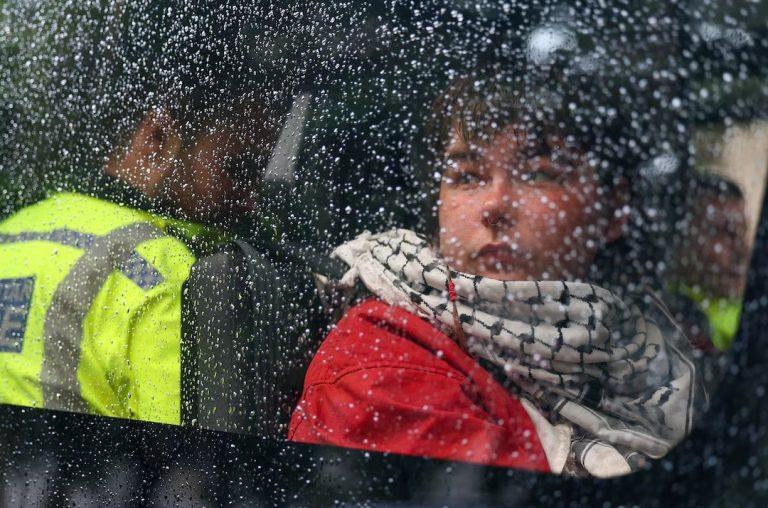 UK Police Arrest 55 at Parliament Rally