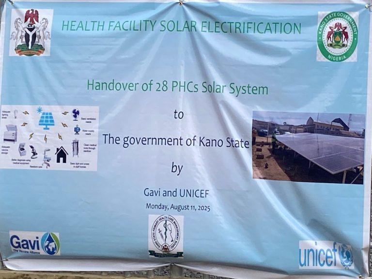 UNICEF, Gavi Deliver 28 Solar Health Centres to Kano