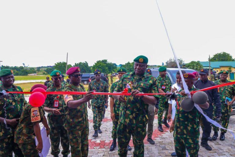 Army Chief Commissions Infrastructure at Makurdi Army Base