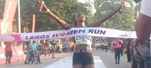 Aminat-Alabi-winner-of-the-10th-Lagos-Women-Run-at-the-finish-line-1