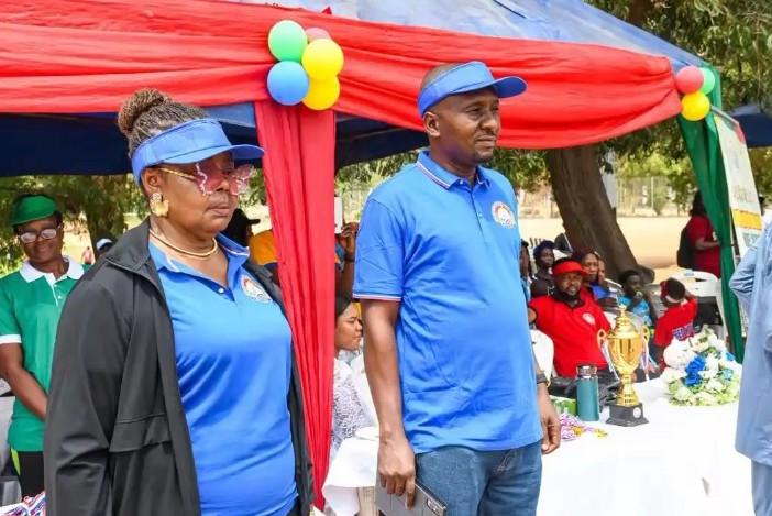 Proprietress of Our Unique Children Model Academy in Lugbe, Dr. Gladys Ekwueme Okoro (L).