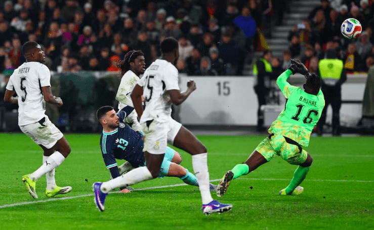 Germany's Deniz Undav scores winning goal against Ghana during International Friendly match.