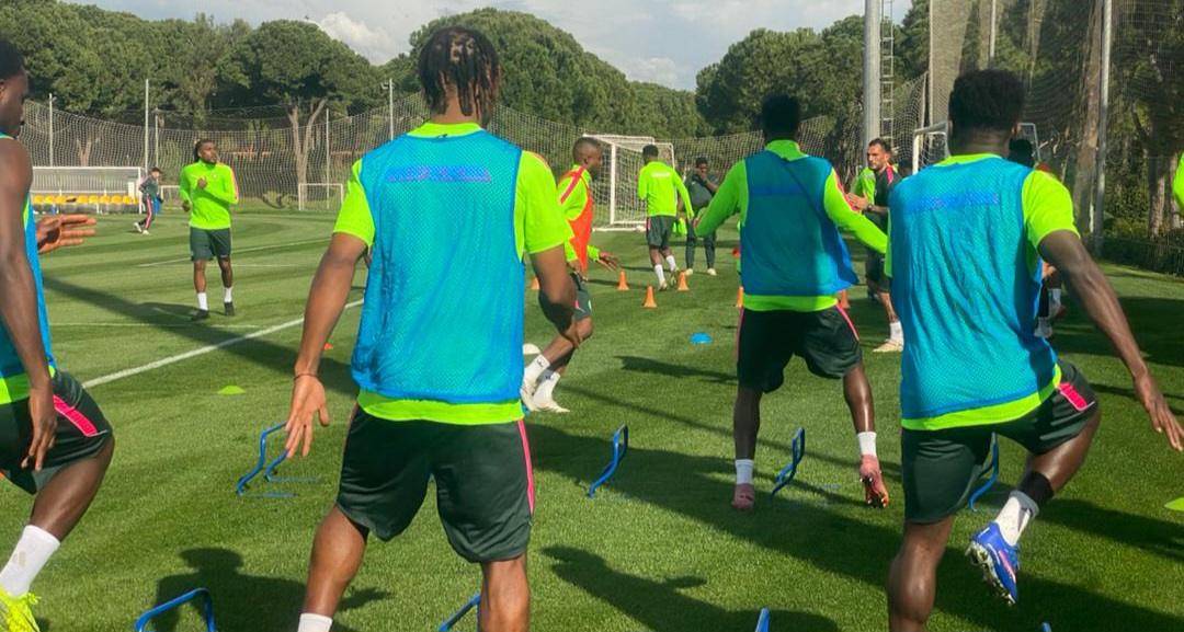 The Super Eagles of Nigeria in trainiing ahead of International Friendly matches in Antalya, Turkey.