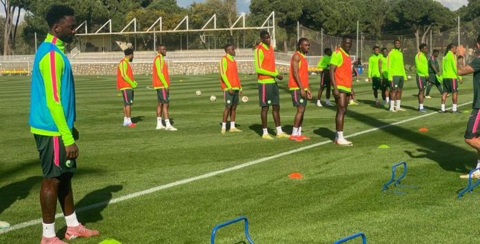 The Super Eagles of Nigeria in trainiing ahead of International Friendly matches in Antalya, Turkey.