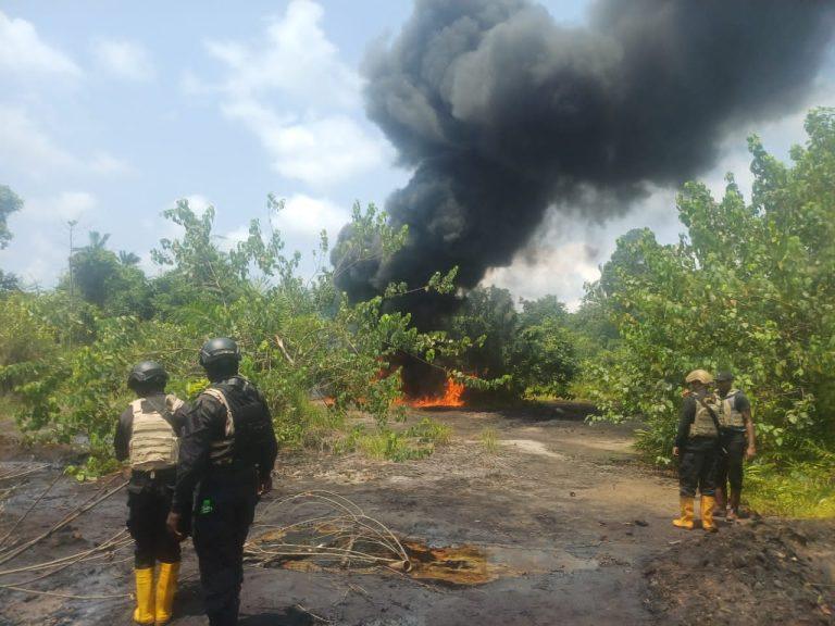 Nigerian Navy Foils Illegal Crude Oil Storage