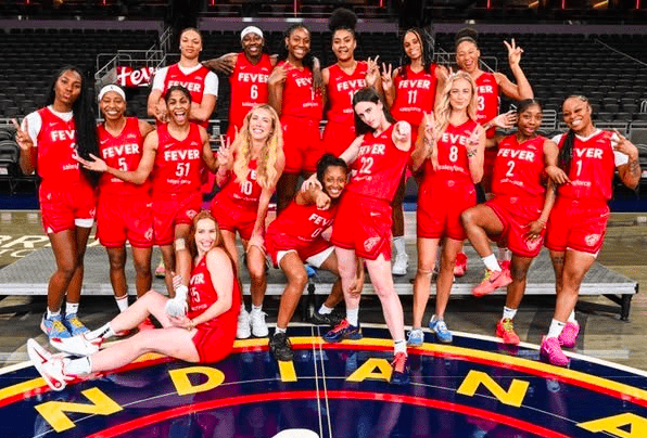 Indiana Fever squad.