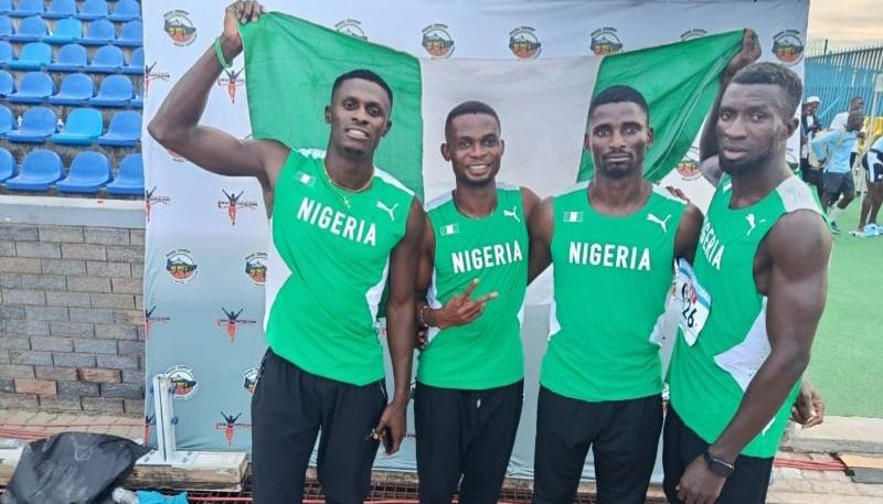 Nigeria's Men’s 4x400m team.