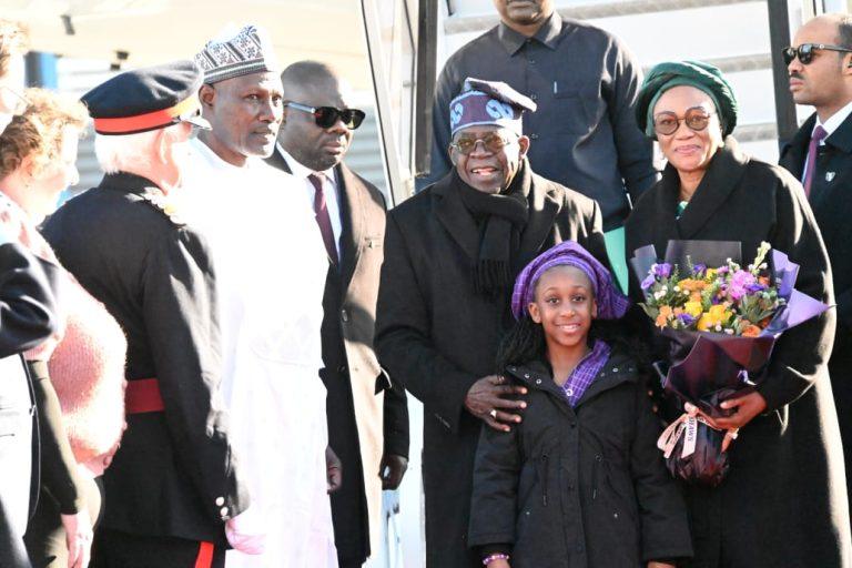 President Tinubu Arrives in United Kingdom