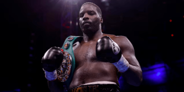 British heavyweight boxer, Lawrence Okolie.