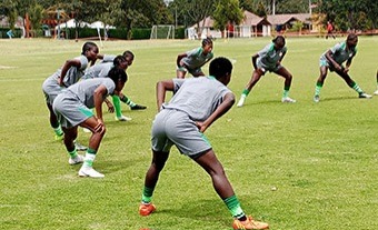 Nigeria’s U-20 Women’s football team, the Falconets, in training.