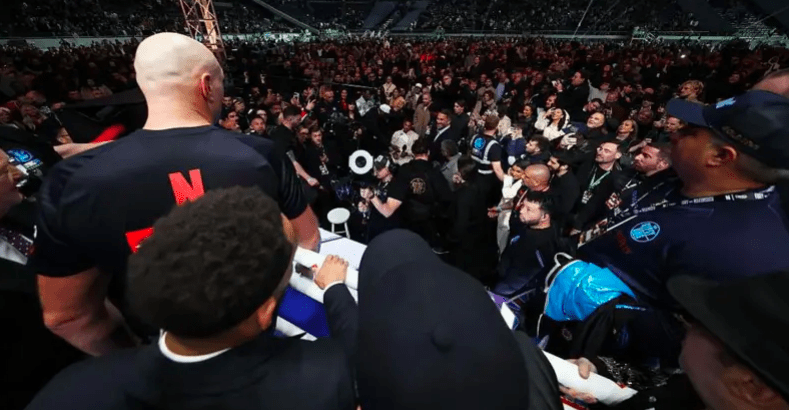 Tyson fury calls out Anthony Joshua after fight.