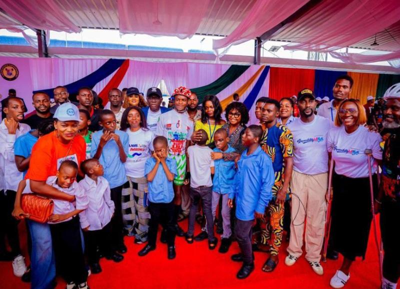 Guinness World Record holder, Kanyeyachukwu Tagbo-Okeke, completed a 687KM cycling journey from Enugu State to Lagos State in Nigeria.