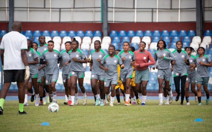 The Falconets in training.