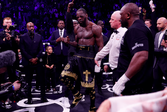 American boxer Deontay Wilder