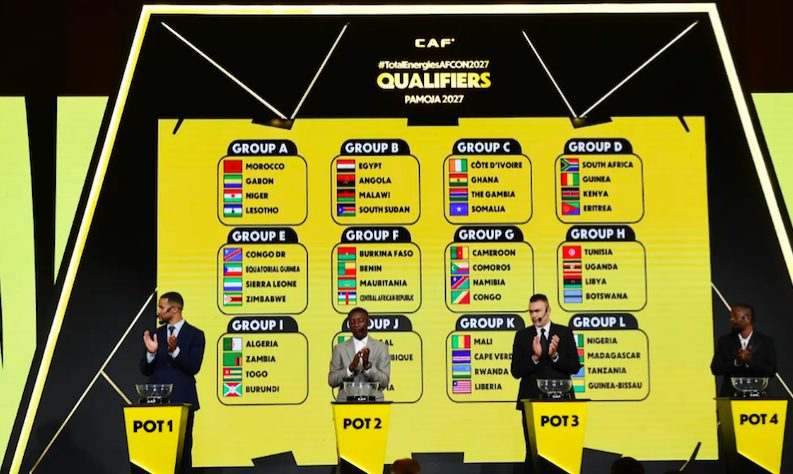 AFCON 2027 Qualifiers Draw ceremony.