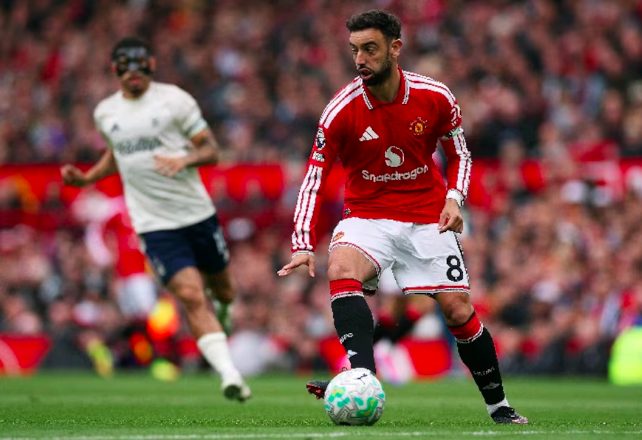 Manchester United captain, Bruno Fernandes.
