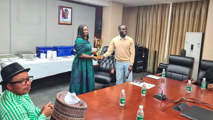 Embassy Honours Victorious Nigerian Football Team In Beijing