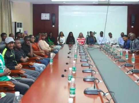 Embassy Honours Victorious Nigerian Football Team In Beijing