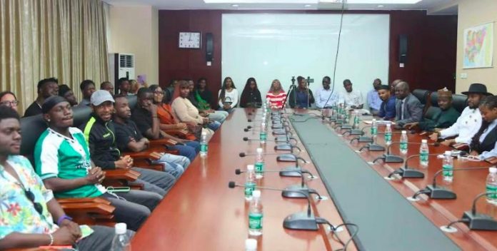 Embassy Honours Victorious Nigerian Football Team In Beijing