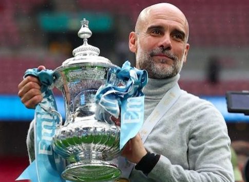 Spaniard Pep Guardiola won the FA Cup with Manchester City, after beating Chelsea in the final.