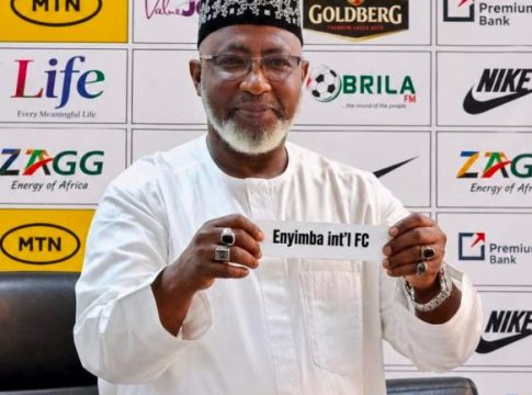 NFF General Secretary, Dr. Mohammed Sanusi during President Federation Cup national competition draw ceremony, at the NFF Secretariat in Abuja, Nigeria.