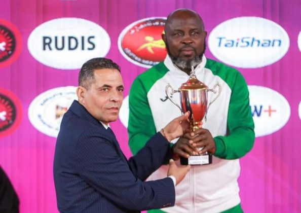 Team Nigeria at the 2026 African Wrestling Championships in Egypt.