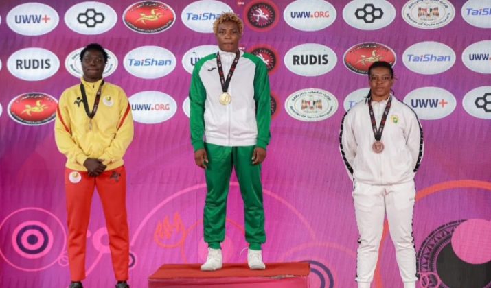 Team Nigeria at the 2026 African Wrestling Championships in Egypt.