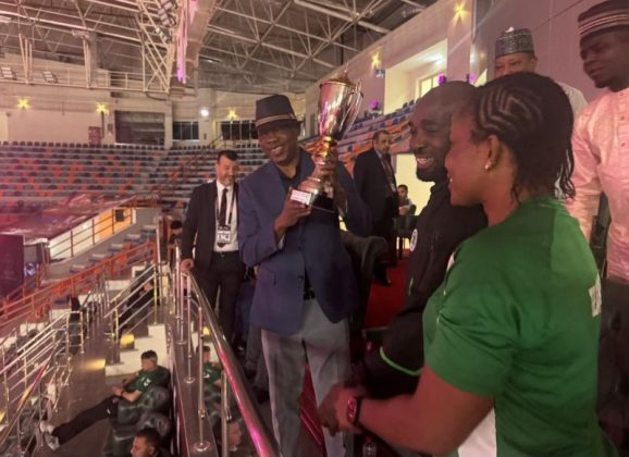 Team Nigeria at the 2026 African Wrestling Championships in Egypt.