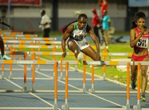 World Record holder, Tobi Amusan of Nigeria, competeing at the 2026 African Athletics Championships in Accra, Ghana.