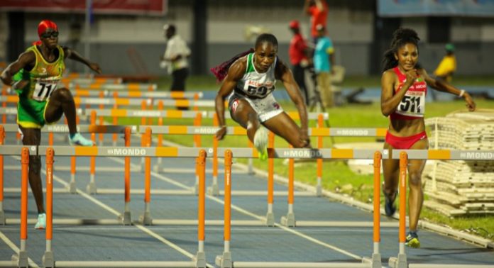 World Record holder, Tobi Amusan of Nigeria, competeing at the 2026 African Athletics Championships in Accra, Ghana.