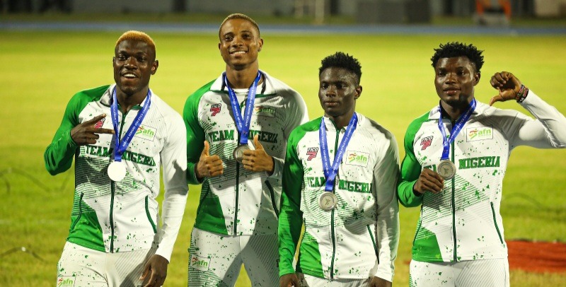Nigeria's men’s 4×100m relay team.