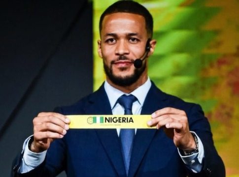 Former Super Eagles of Nigeria captain, William Troost-Ekong, during 2027 Africa Cup of Nations draw ceremony, at the Egyptian Football Association headquarters in Cairo.