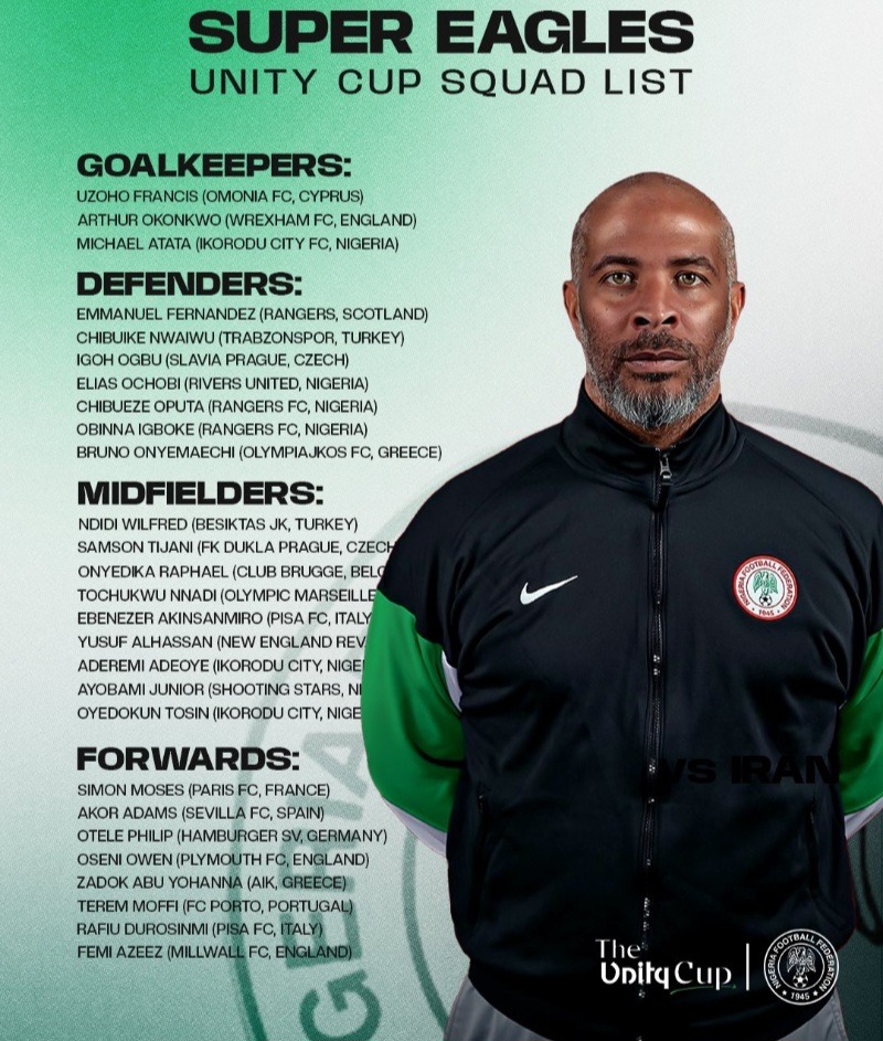 Unity Cup Squad
