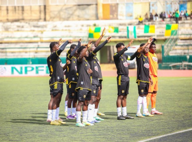 Kun Khalifat FC players celebrate.