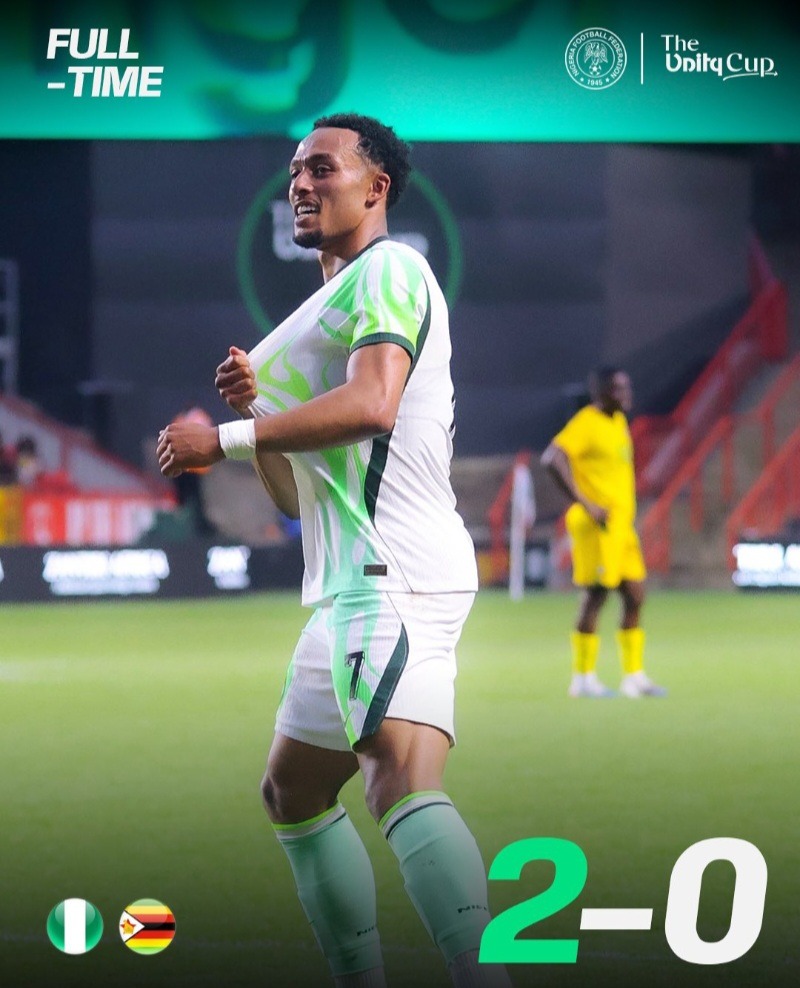 Nigeria Vs Zimbabwe. Unity Cup