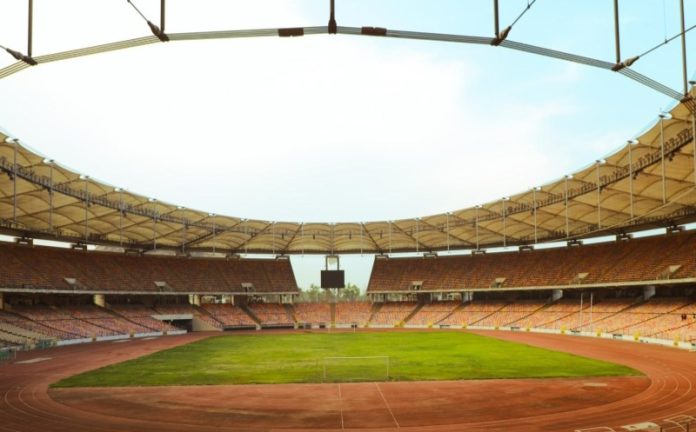 The Moshood Abiola National Stadium in Abuja, Nigeria.