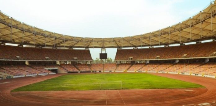 The Moshood Abiola National Stadium in Abuja, Nigeria.
