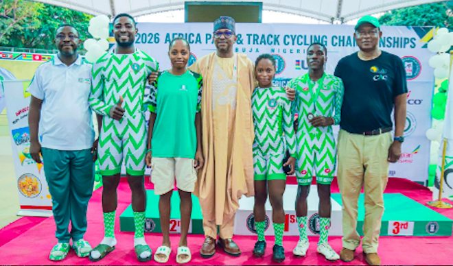 Team Nigeria At African Cycling Championships.