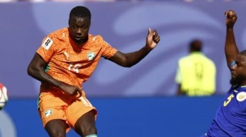 Côte d’Ivoire forward Nicolas Pépé scores goal against Curaçao, during 2026 FIFA World Cup match.