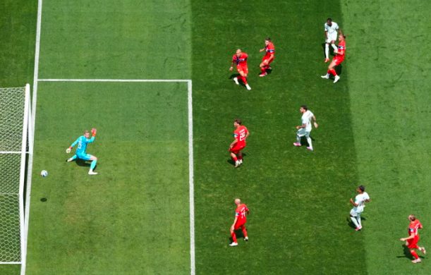 France forward Ousmane Dembele, scores against Norway.