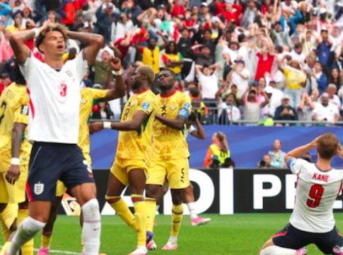 Action during 2026 FIFA World Cup match between Ghana and England.