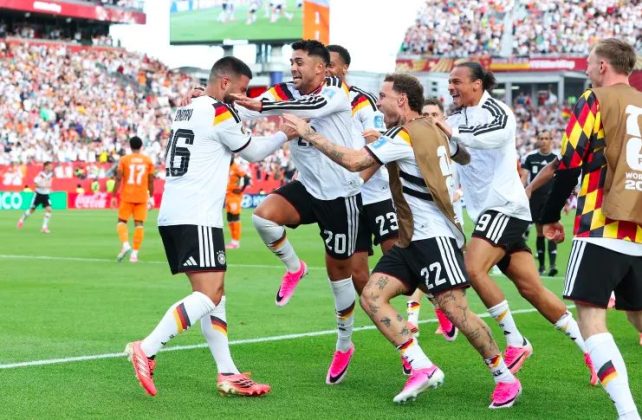 Germany's Deniz Undav&nbsp;scores winning goal