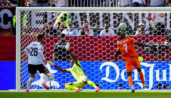 Germany's Deniz Undav scores first goal