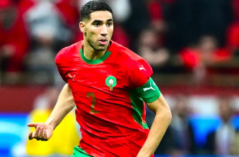 Morocco International and Paris Saint-Germain defender, Achraf Hakimi.