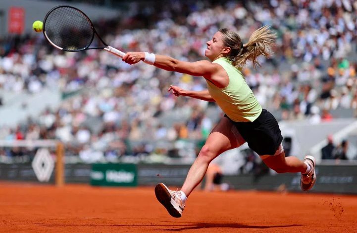 Poland's Maja Chwalinska in action.