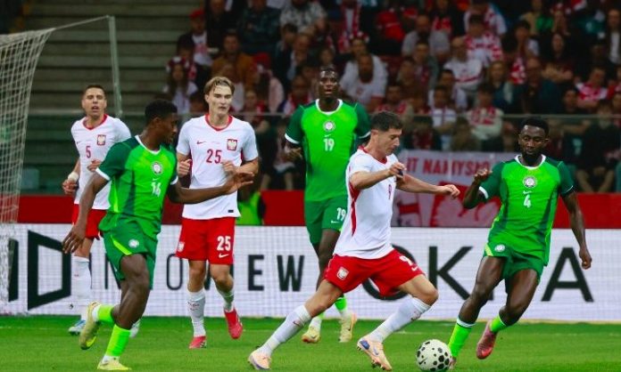 Action during International Friendly match between the Super Eagles of Nigeria and Poland, at the Stadion PGE Narodowy Cauldron in Warsaw, Poland.